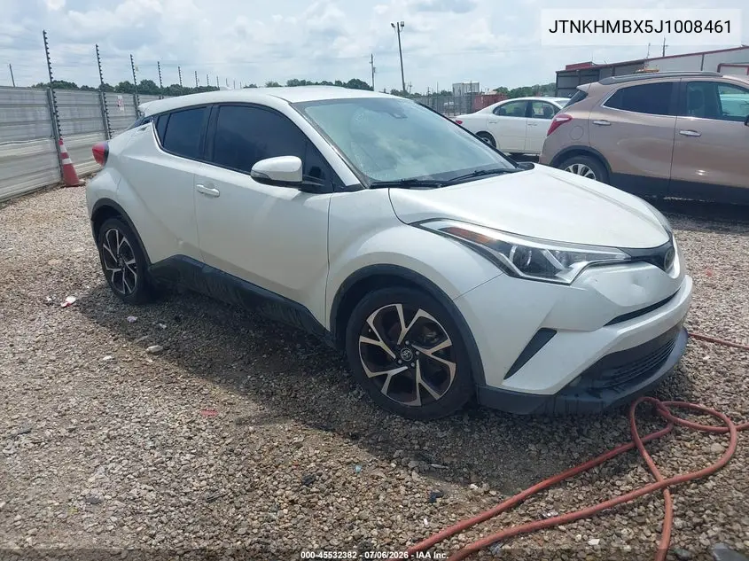 2018 Toyota C-Hr Xle Premium VIN: JTNKHMBX5J1008461 Lot: 45532382