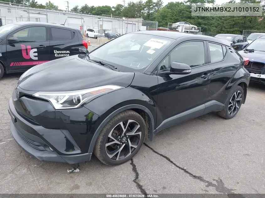 2018 Toyota C-Hr Xle Premium VIN: JTNKHMBX2J1010152 Lot: 45538058