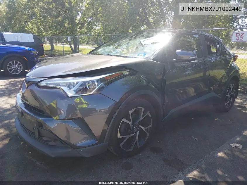 2018 Toyota C-Hr Xle Premium VIN: JTNKHMBX7J1002449 Lot: 45549376