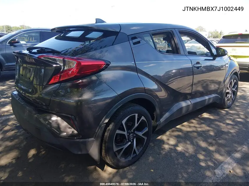 2018 Toyota C-Hr Xle Premium VIN: JTNKHMBX7J1002449 Lot: 45549376