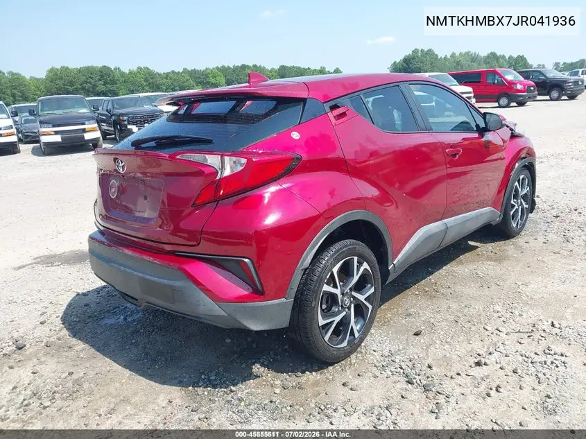 2018 Toyota C-Hr Xle VIN: NMTKHMBX7JR041936 Lot: 45555611