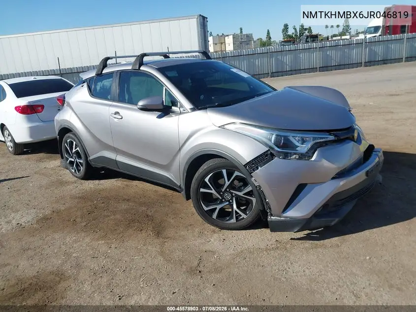 2018 Toyota C-Hr Xle Premium VIN: NMTKHMBX6JR046819 Lot: 45578903