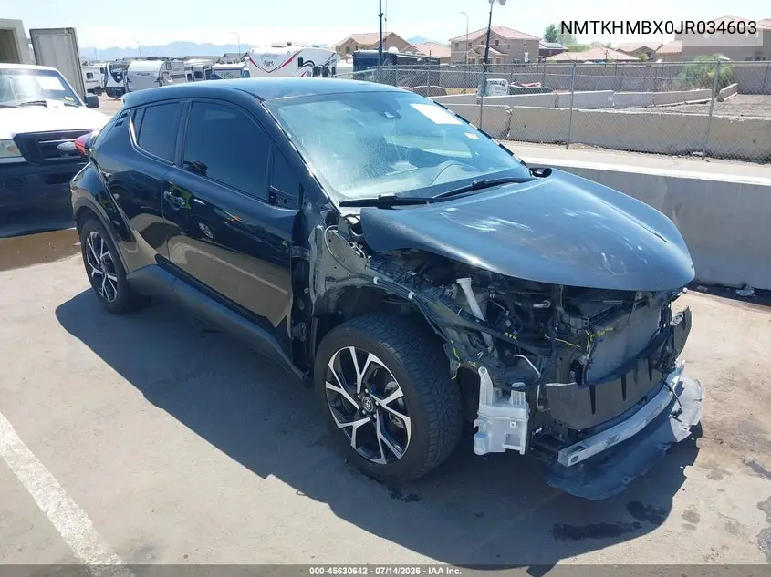 2018 Toyota C-Hr Xle Premium VIN: NMTKHMBX0JR034603 Lot: 45630642