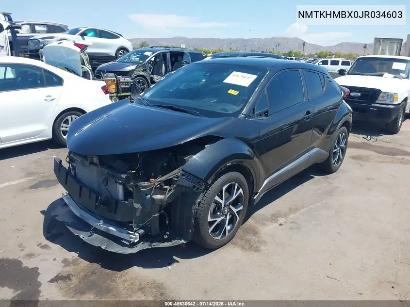 2018 Toyota C-Hr Xle Premium VIN: NMTKHMBX0JR034603 Lot: 45630642