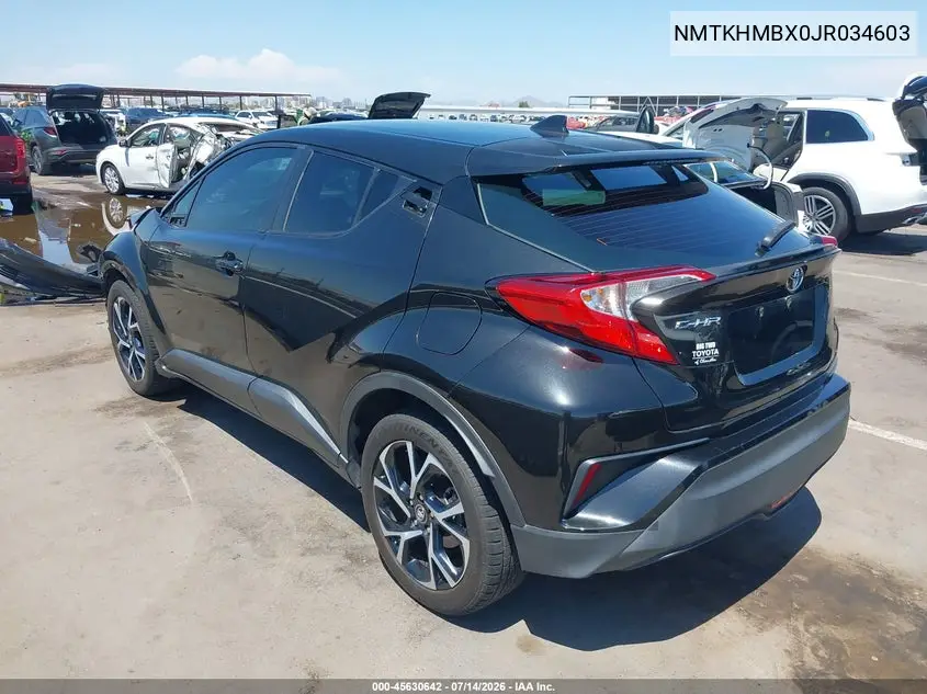 2018 Toyota C-Hr Xle Premium VIN: NMTKHMBX0JR034603 Lot: 45630642