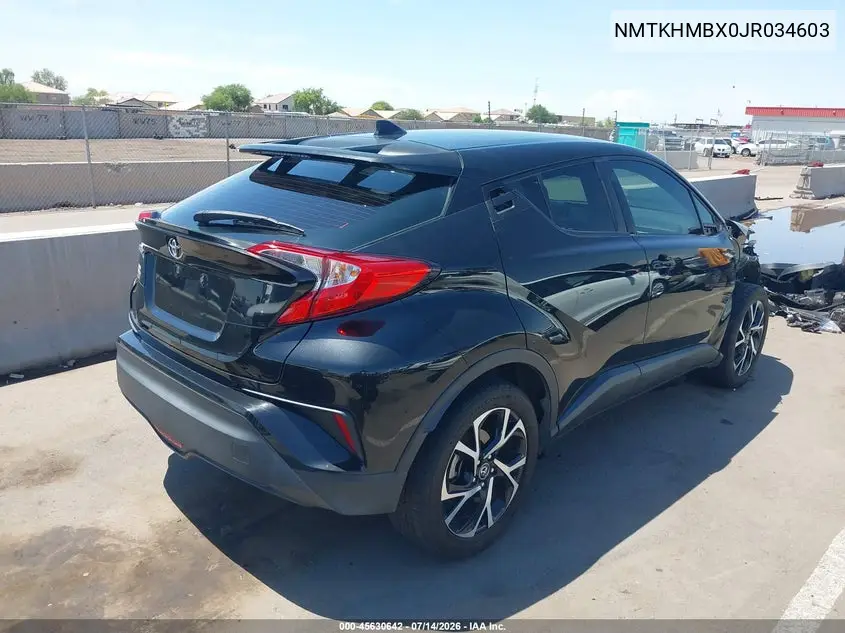 2018 Toyota C-Hr Xle Premium VIN: NMTKHMBX0JR034603 Lot: 45630642