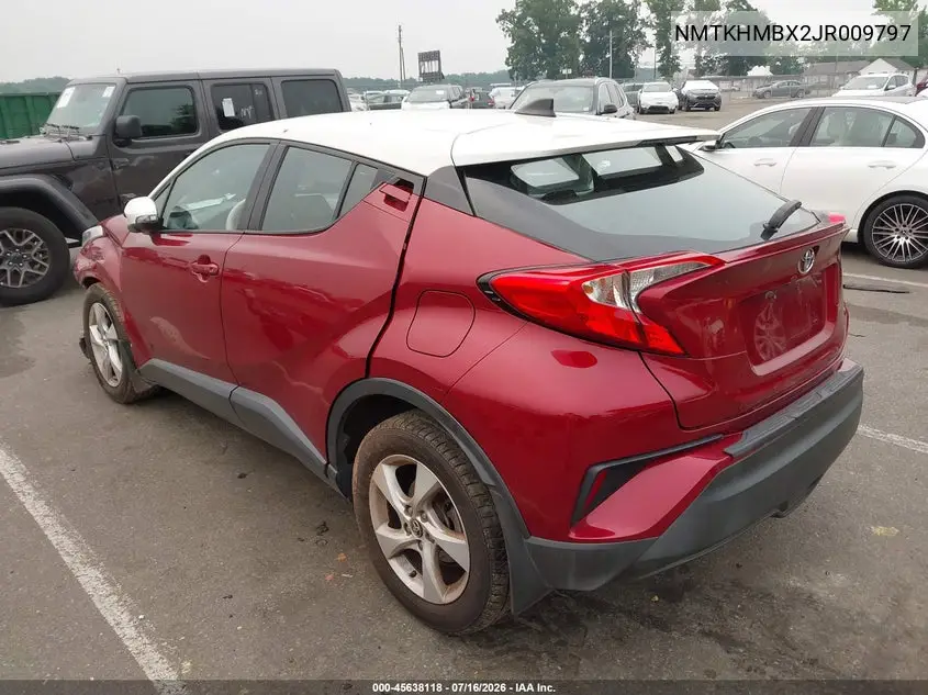 2018 Toyota C-Hr Xle VIN: NMTKHMBX2JR009797 Lot: 45638118