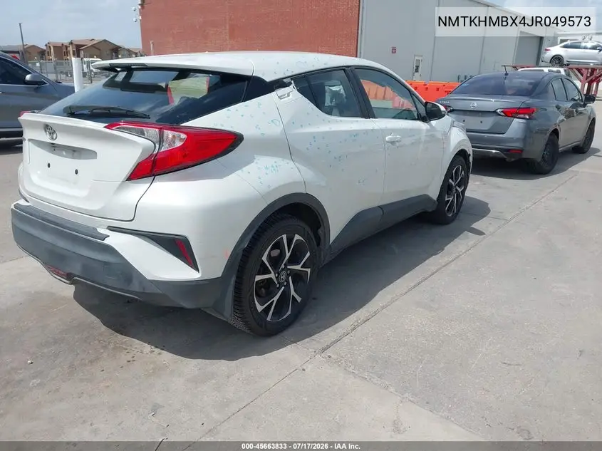 2018 Toyota C-Hr Xle Premium VIN: NMTKHMBX4JR049573 Lot: 45663833