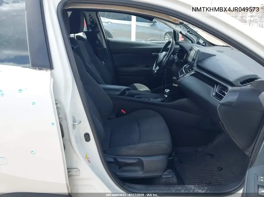 2018 Toyota C-Hr Xle Premium VIN: NMTKHMBX4JR049573 Lot: 45663833