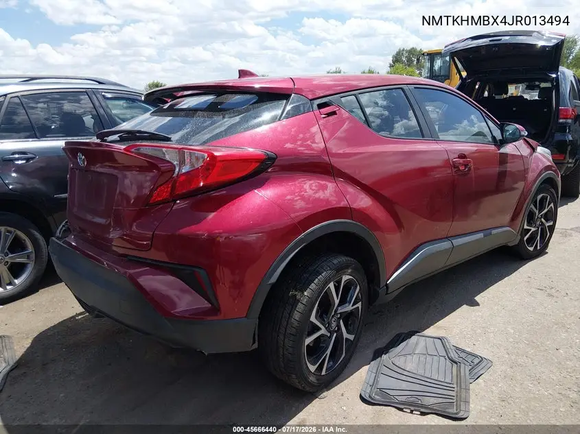 2018 Toyota C-Hr Xle VIN: NMTKHMBX4JR013494 Lot: 45666440