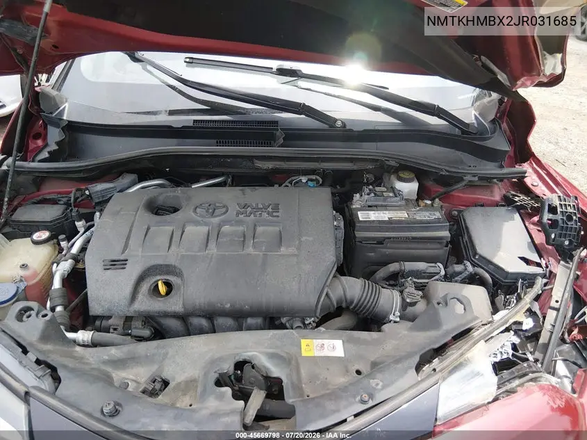 2018 Toyota C-Hr Xle VIN: NMTKHMBX2JR031685 Lot: 45669798
