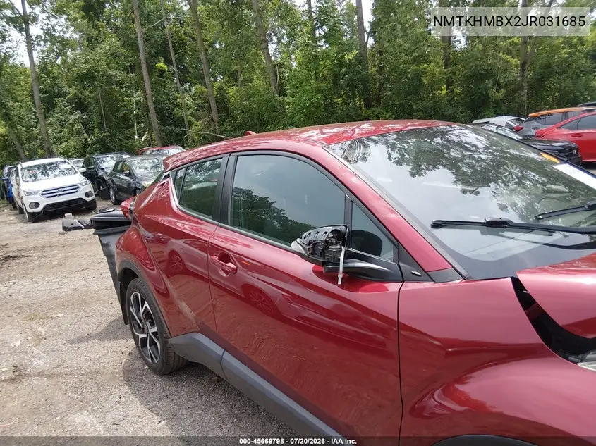2018 Toyota C-Hr Xle VIN: NMTKHMBX2JR031685 Lot: 45669798