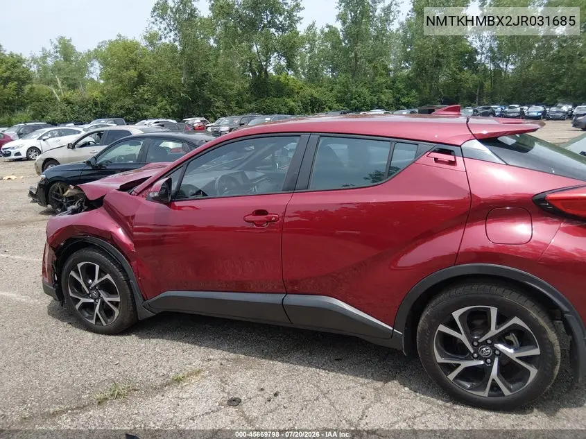 2018 Toyota C-Hr Xle VIN: NMTKHMBX2JR031685 Lot: 45669798