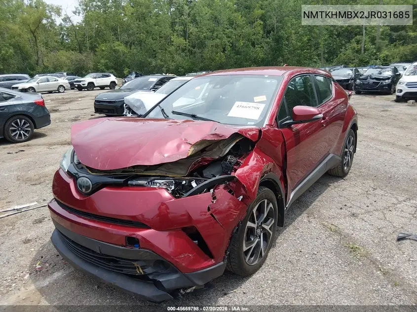 2018 Toyota C-Hr Xle VIN: NMTKHMBX2JR031685 Lot: 45669798