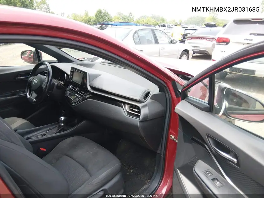 2018 Toyota C-Hr Xle VIN: NMTKHMBX2JR031685 Lot: 45669798
