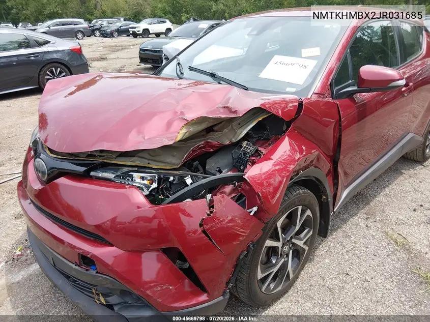 2018 Toyota C-Hr Xle VIN: NMTKHMBX2JR031685 Lot: 45669798