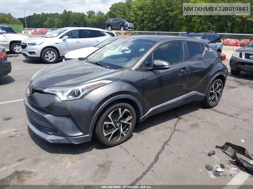 2018 Toyota C-Hr Xle VIN: NMTKHMBX7JR019841 Lot: 45678605