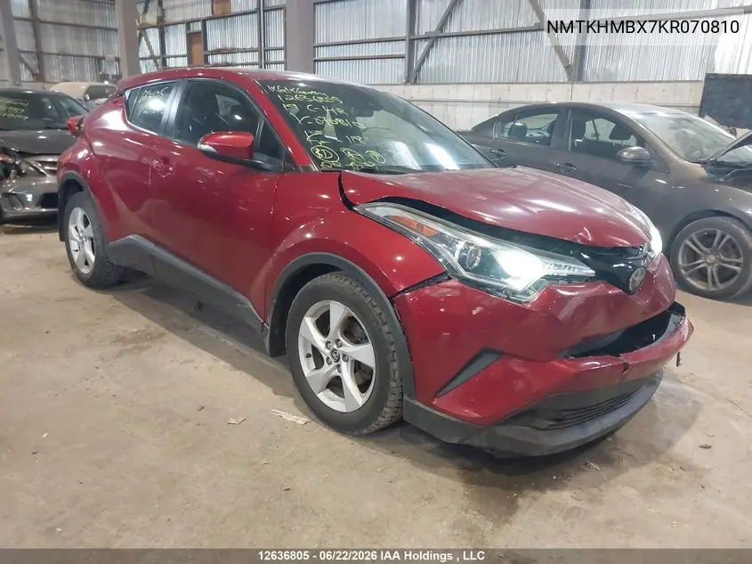 2019 Toyota C-Hr VIN: NMTKHMBX7KR070810 Lot: 12636805x