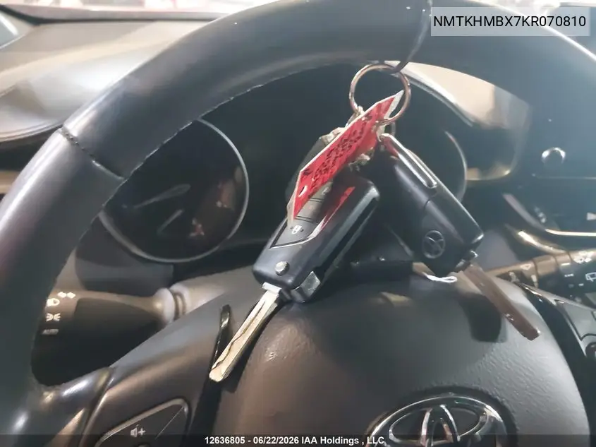 2019 Toyota C-Hr VIN: NMTKHMBX7KR070810 Lot: 12636805x