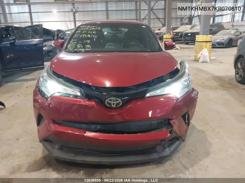 2019 Toyota C-Hr VIN: NMTKHMBX7KR070810 Lot: 12636805x
