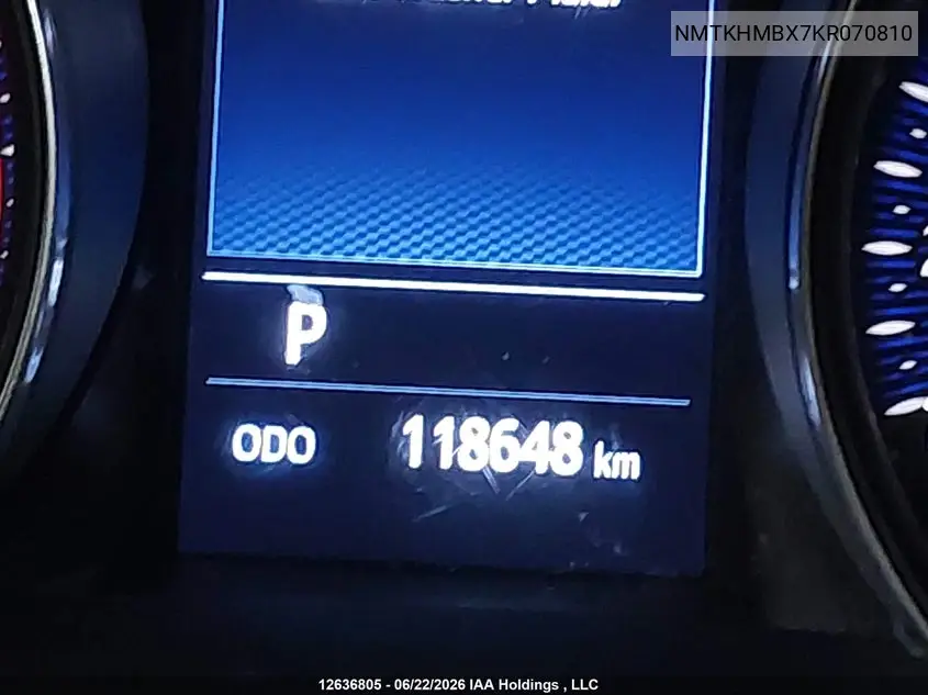 2019 Toyota C-Hr VIN: NMTKHMBX7KR070810 Lot: 12636805x