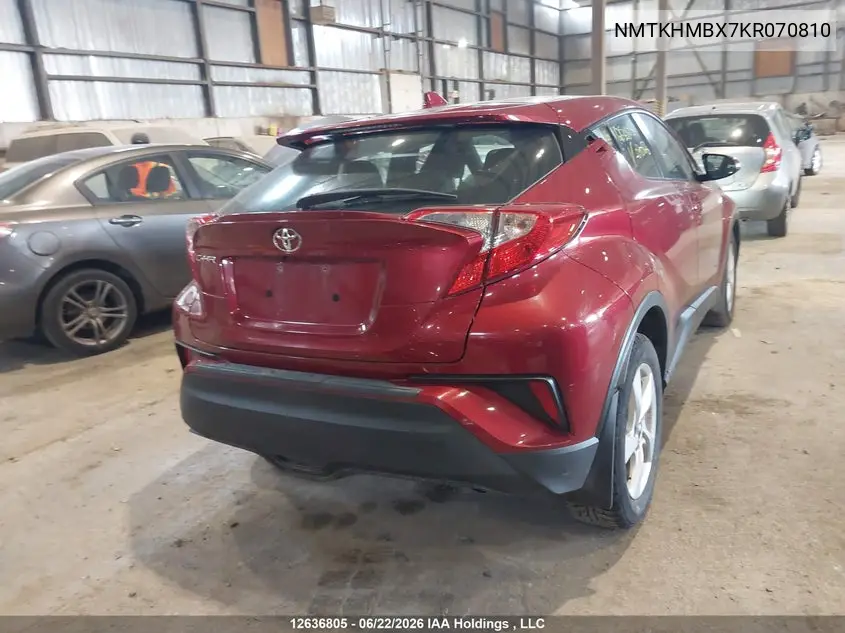 2019 Toyota C-Hr VIN: NMTKHMBX7KR070810 Lot: 12636805x