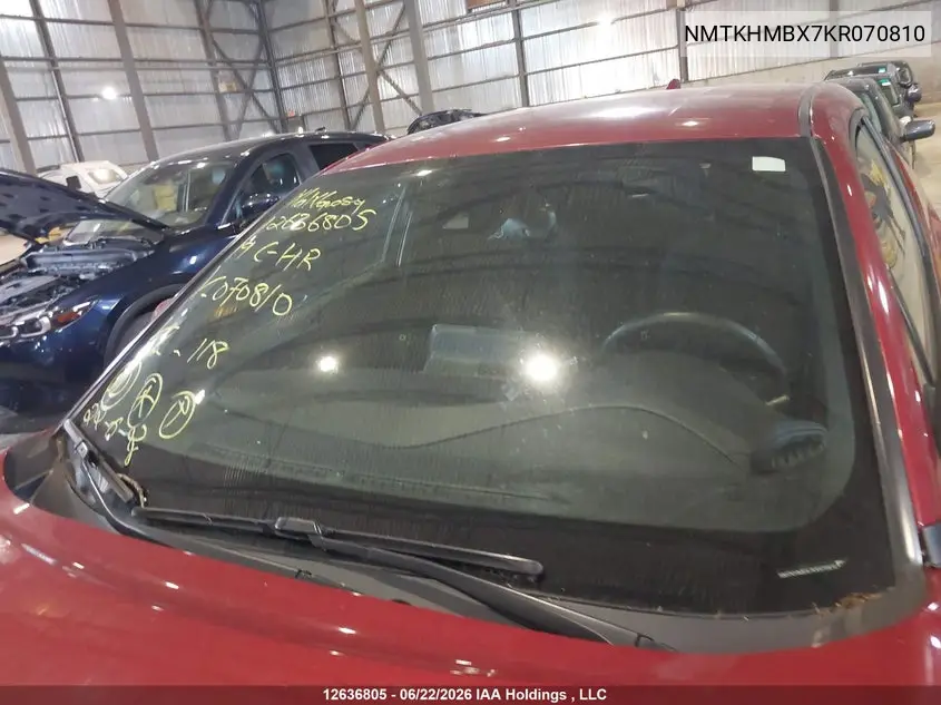 2019 Toyota C-Hr VIN: NMTKHMBX7KR070810 Lot: 12636805x