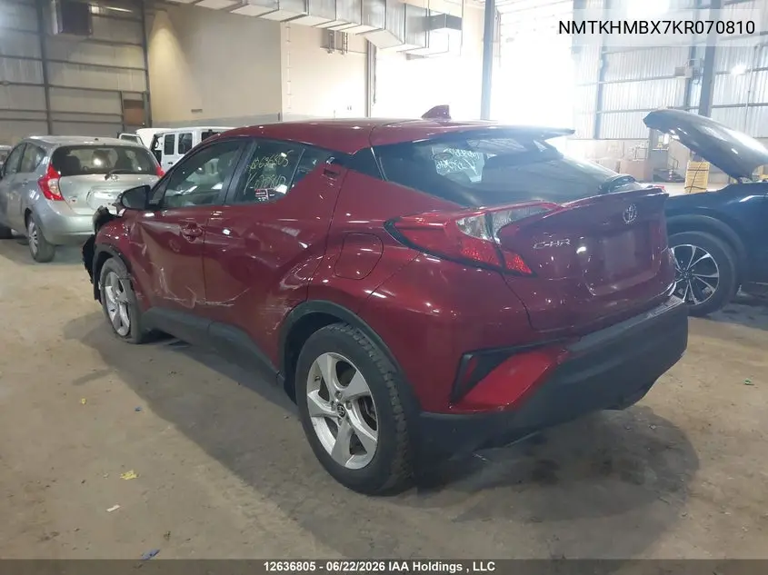 2019 Toyota C-Hr VIN: NMTKHMBX7KR070810 Lot: 12636805x