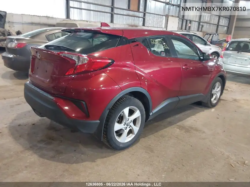 2019 Toyota C-Hr VIN: NMTKHMBX7KR070810 Lot: 12636805x