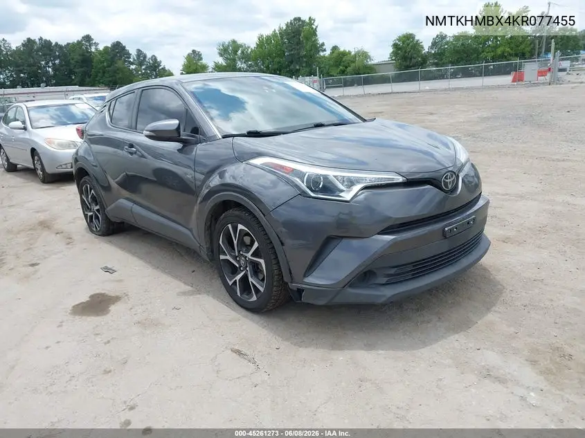 2019 Toyota C-Hr Xle VIN: NMTKHMBX4KR077455 Lot: 45261273