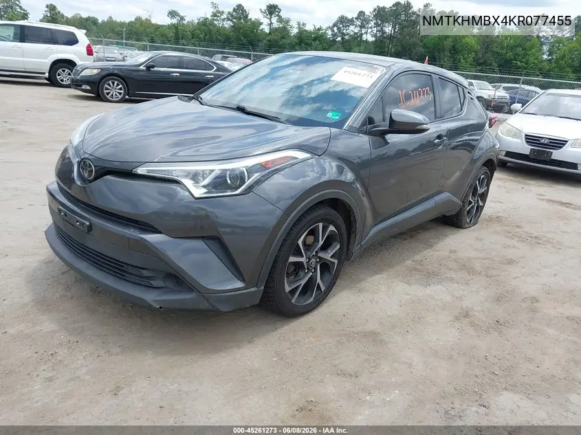 2019 Toyota C-Hr Xle VIN: NMTKHMBX4KR077455 Lot: 45261273