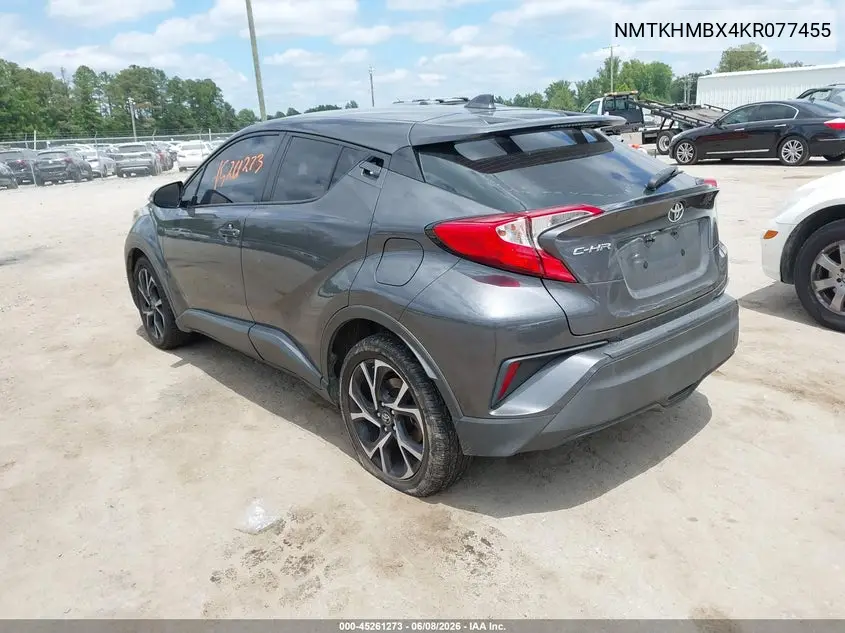 2019 Toyota C-Hr Xle VIN: NMTKHMBX4KR077455 Lot: 45261273