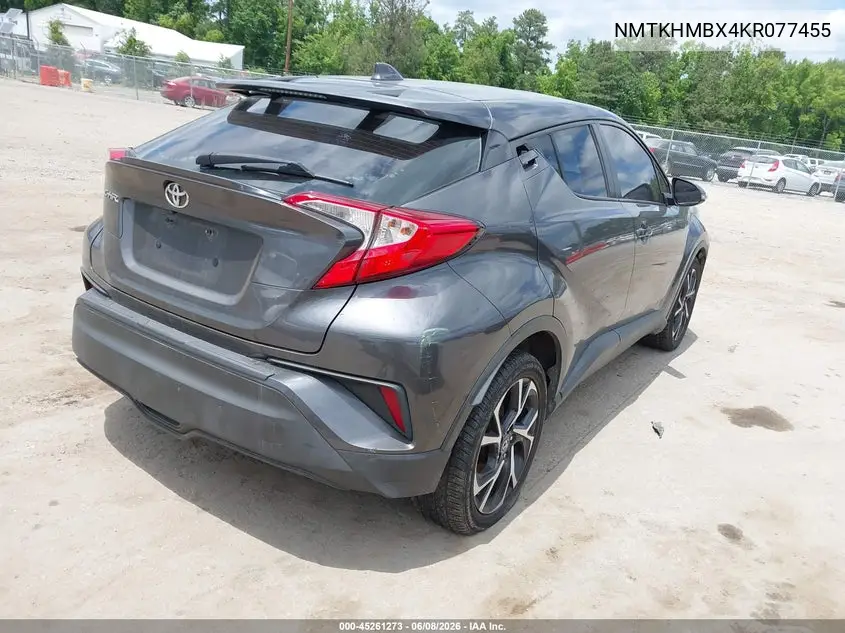 2019 Toyota C-Hr Xle VIN: NMTKHMBX4KR077455 Lot: 45261273