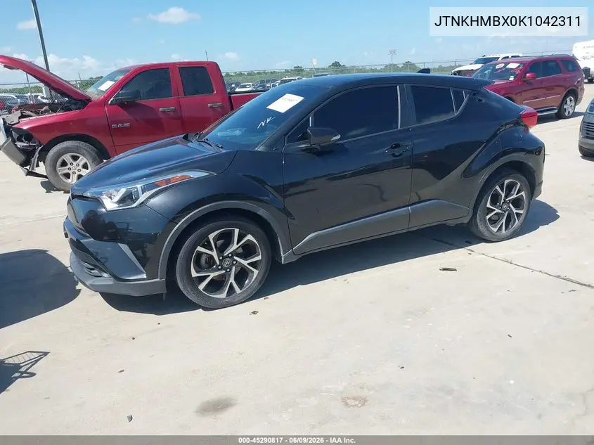 2019 Toyota C-Hr Xle VIN: JTNKHMBX0K1042311 Lot: 45290817