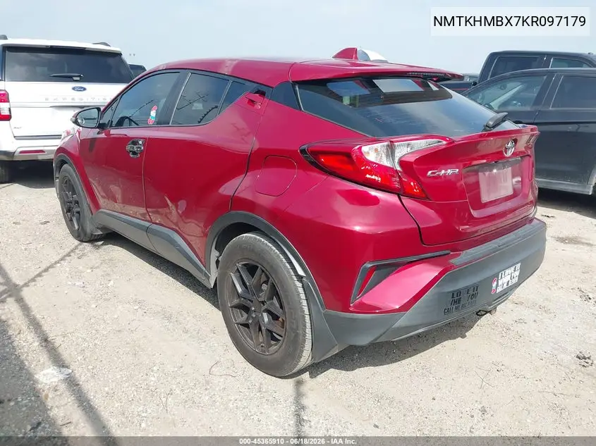 2019 Toyota C-Hr Le VIN: NMTKHMBX7KR097179 Lot: 45365910