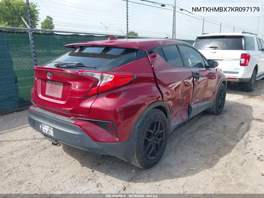 2019 Toyota C-Hr Le VIN: NMTKHMBX7KR097179 Lot: 45365910