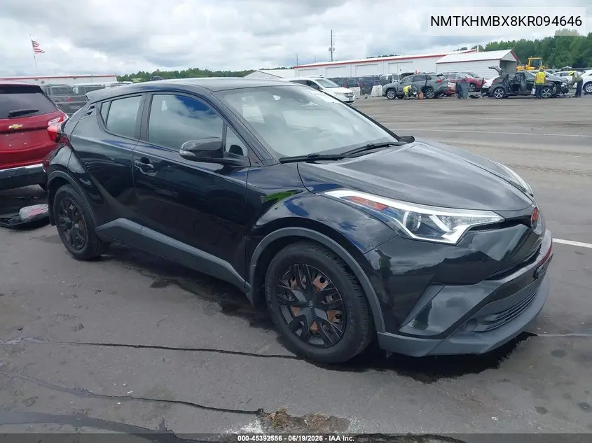 2019 Toyota C-Hr Le VIN: NMTKHMBX8KR094646 Lot: 45392556