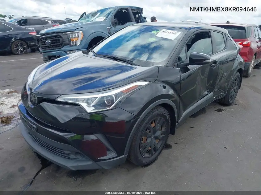 2019 Toyota C-Hr Le VIN: NMTKHMBX8KR094646 Lot: 45392556