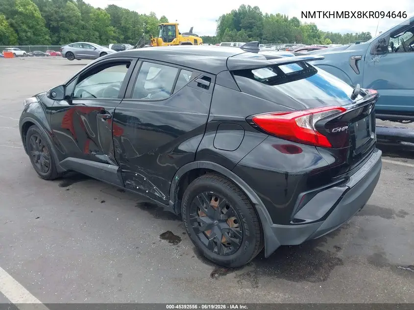 2019 Toyota C-Hr Le VIN: NMTKHMBX8KR094646 Lot: 45392556
