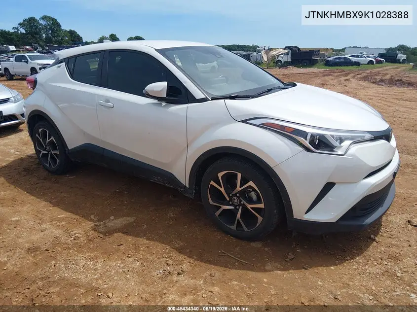 2019 Toyota C-Hr Xle VIN: JTNKHMBX9K1028388 Lot: 45434340
