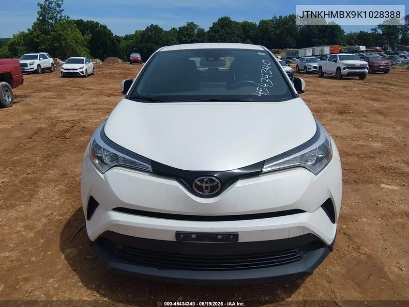 2019 Toyota C-Hr Xle VIN: JTNKHMBX9K1028388 Lot: 45434340