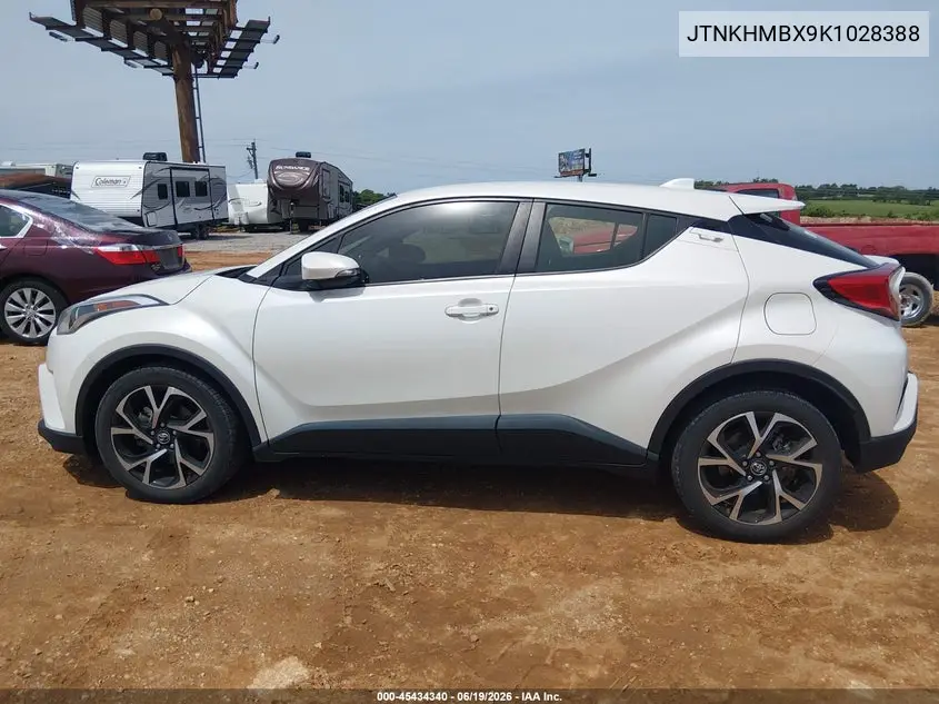2019 Toyota C-Hr Xle VIN: JTNKHMBX9K1028388 Lot: 45434340