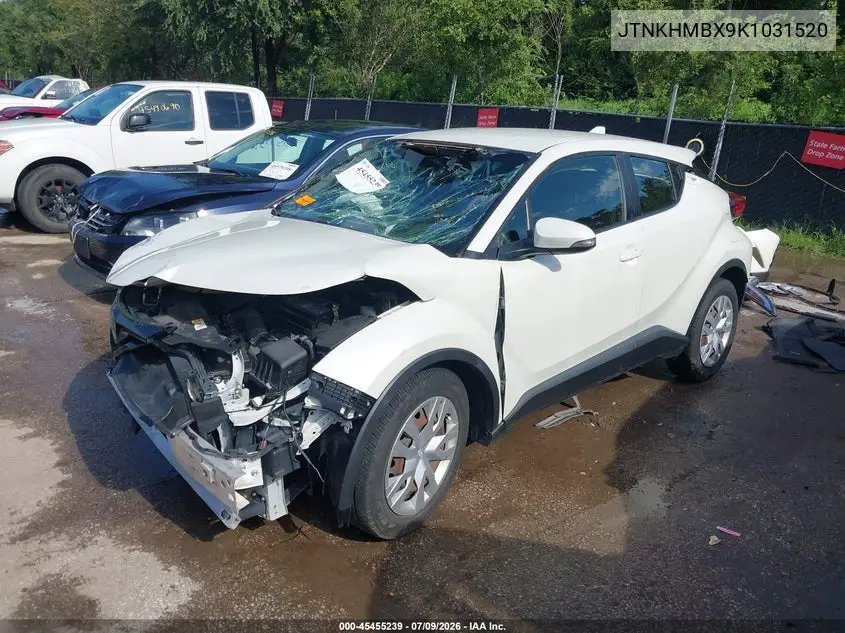 2019 Toyota C-Hr Le VIN: JTNKHMBX9K1031520 Lot: 45455239