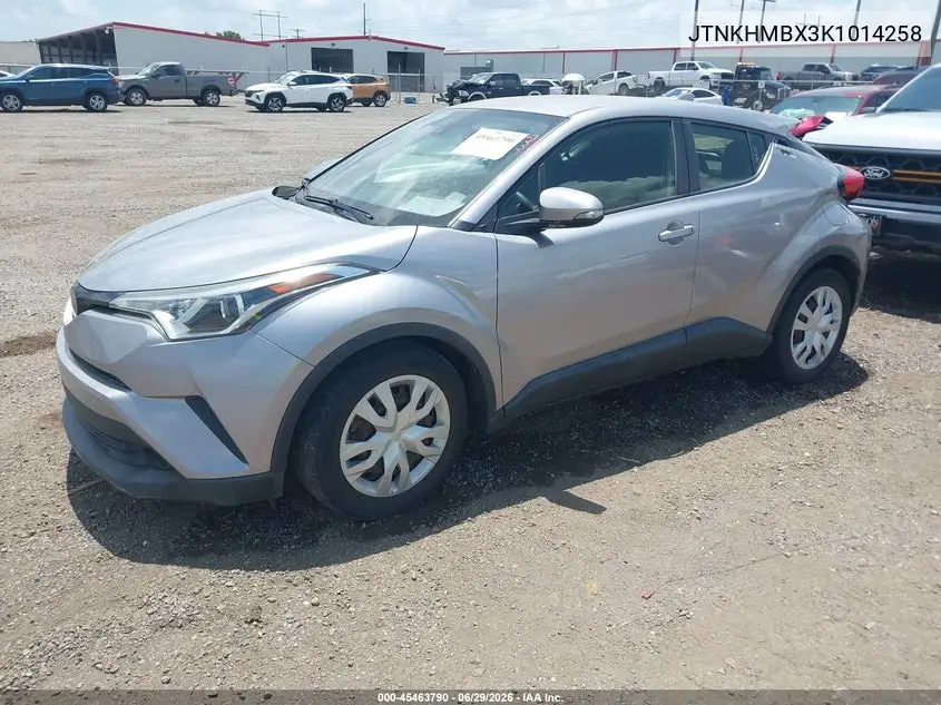 2019 Toyota C-Hr Le VIN: JTNKHMBX3K1014258 Lot: 45463790