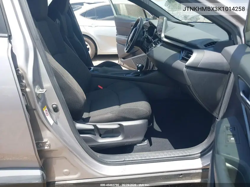 2019 Toyota C-Hr Le VIN: JTNKHMBX3K1014258 Lot: 45463790