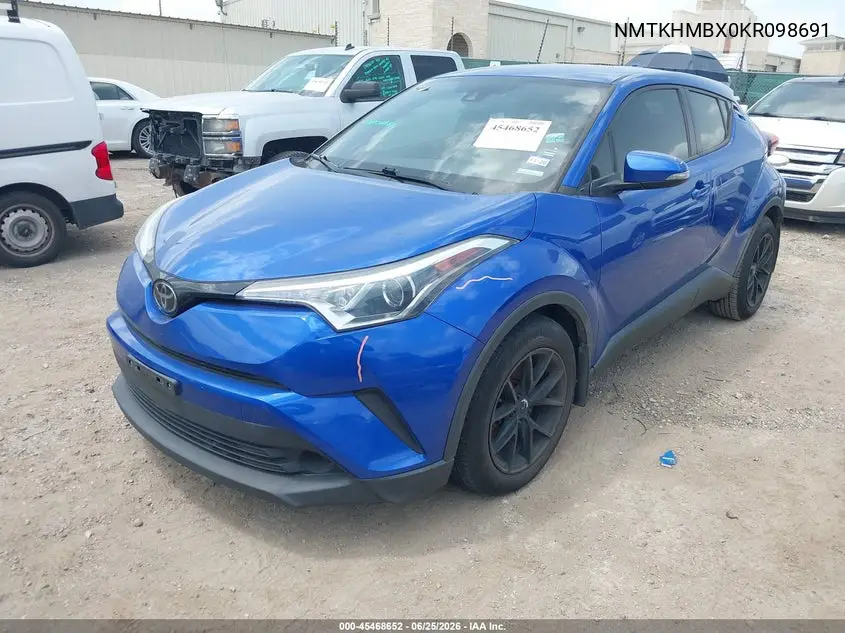 2019 Toyota C-Hr Le VIN: NMTKHMBX0KR098691 Lot: 45468652