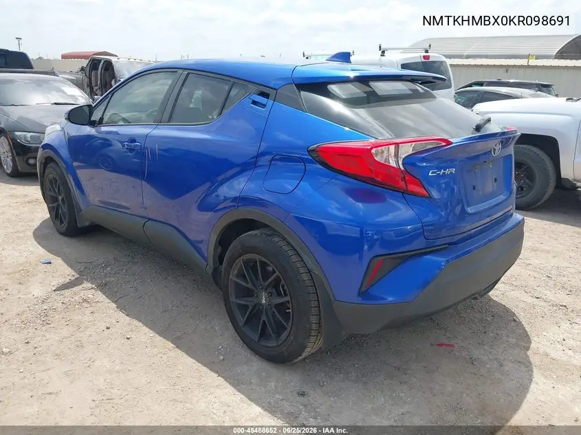 2019 Toyota C-Hr Le VIN: NMTKHMBX0KR098691 Lot: 45468652