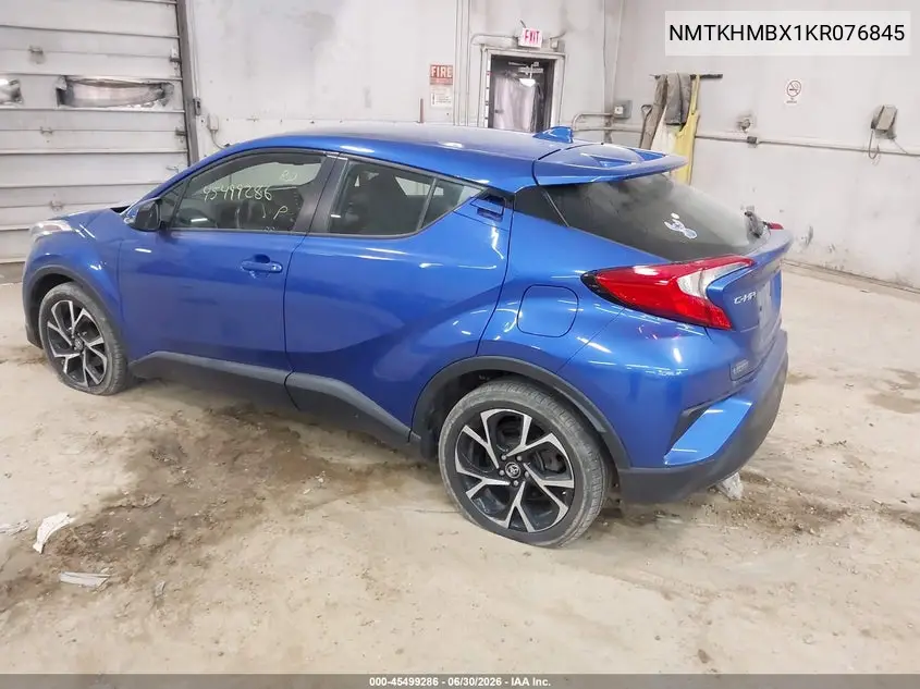 2019 Toyota C-Hr Xle VIN: NMTKHMBX1KR076845 Lot: 45499286