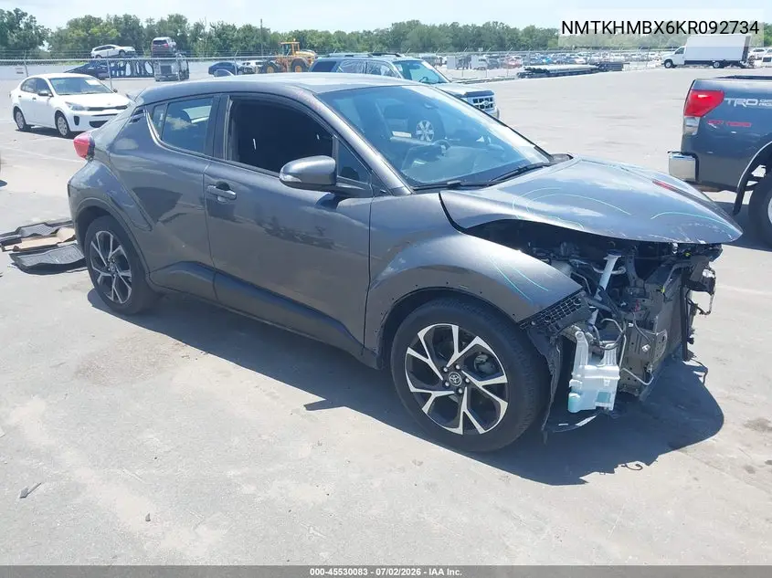 2019 Toyota C-Hr Xle VIN: NMTKHMBX6KR092734 Lot: 45530083