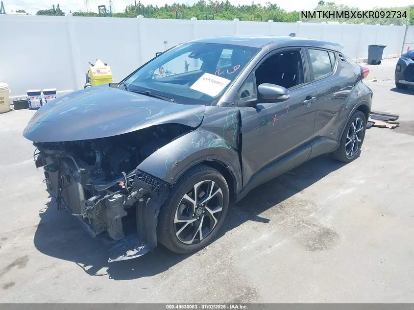 2019 Toyota C-Hr Xle VIN: NMTKHMBX6KR092734 Lot: 45530083